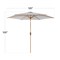Best Choice Products 10ft Outdoor Woodgrain Pattern Steel Market Patio Umbrella w/ Crank, Tilt